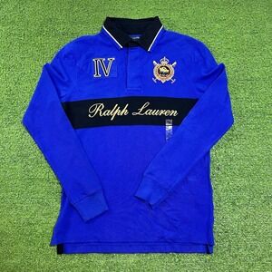 Polo Ralph Lauren Rugby Polo MED. Challenge Cup IV NEW Long Sleeve Polo NWT